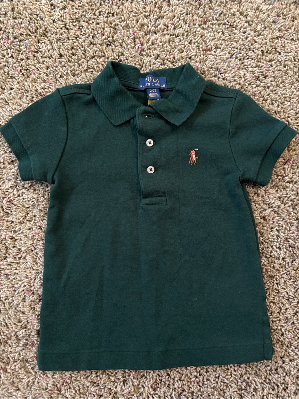 Polo Ralph Lauren Kids 2T Soft Cotton Polo Shirt